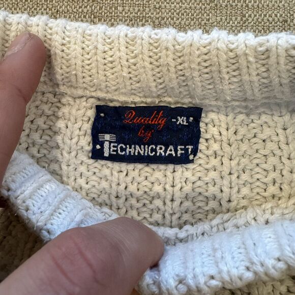 VTG 1995 America’s Cup Sailing Sweater Men’s Size XL Heavyweight Chunky Knitted - Picture 3 of 8